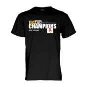USC Trojans Unisex Women's Basketball 2024 PAC-12 Champs T-Shirt Black